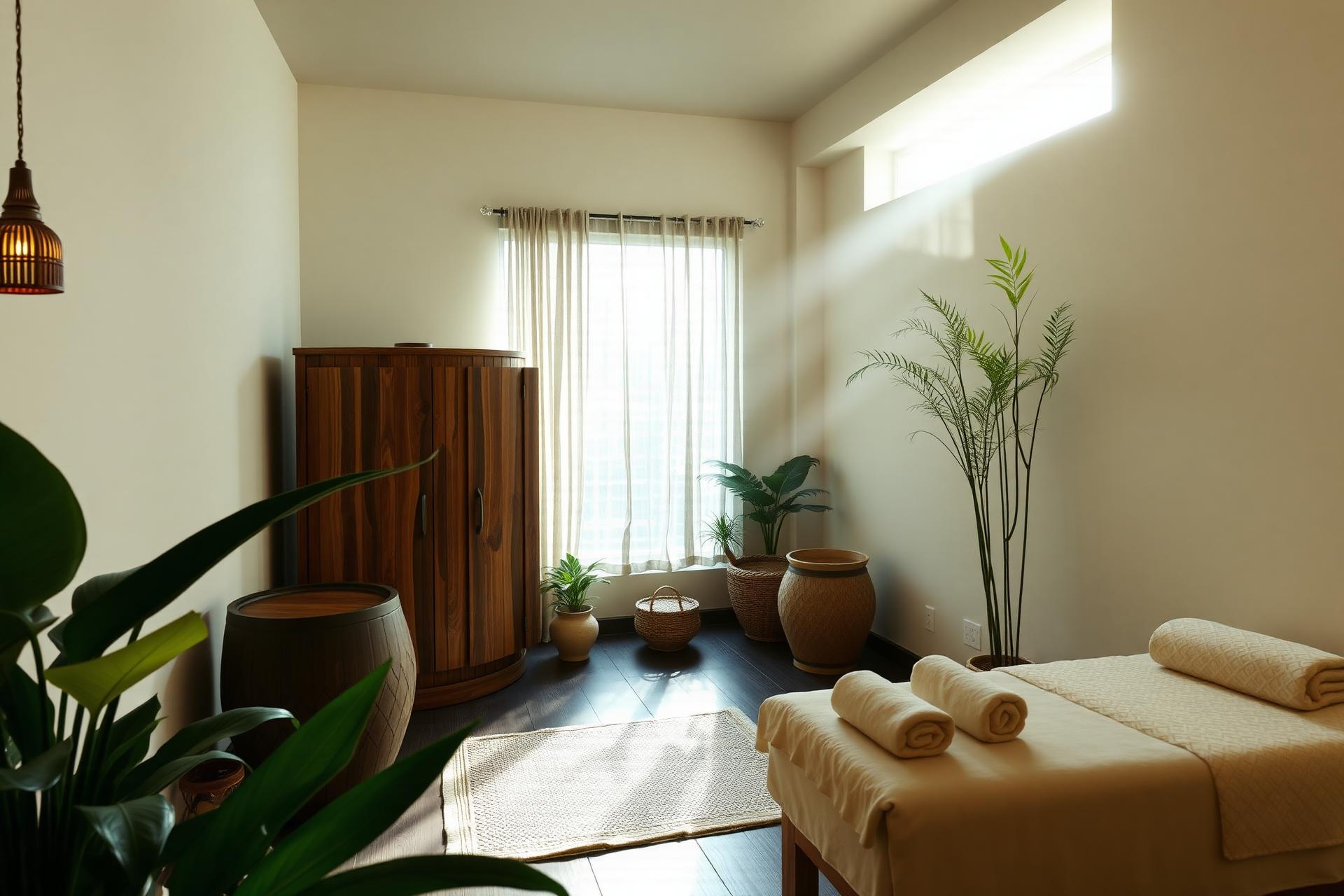 Ayurvedic healing environment